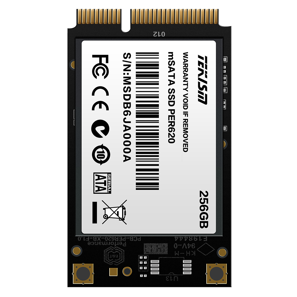 TEKISM特科芯 PER620 256GB mSATA固态硬盘 SATA3传输规范